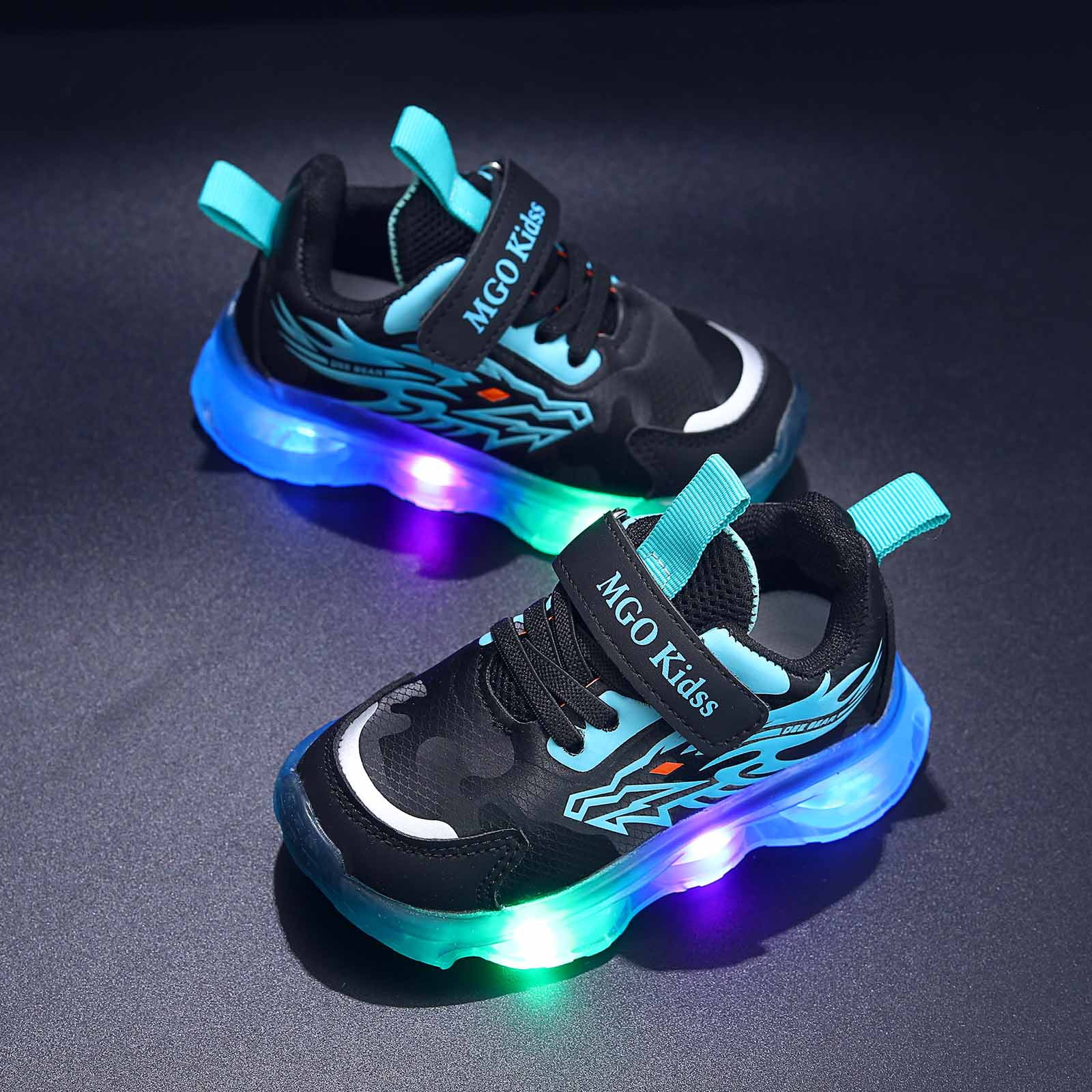 Light up Shoes Toddler Boys Flashing LED Tennis Sneakers Little Kids Luminous Walking Running Shoes