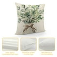 thumbnail image 4 of COMIO  Spring Summer Leaf Pillow Covers Watercolor Eucalyptus Leaves Couch Pillow Cases Sage Green Farmhouse Throw Pillows Home Decor for Living Room Bedroom Bed Cushion Outdoor, 4 of 5