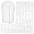 thumbnail image 6 of WHAMVOX 100Pcs Hanger Protective End Cover Transparent Round PVC Clothing Hanger End Caps For Wardrobe Use, 6 of 8