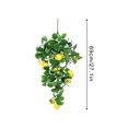 thumbnail image 3 of laqbezok Artificial Lemon Teardrop Wreath, 28.7" Prong Lemon Artificial Flower Wall Hanging Swag, Artificial Lemon Garland Wall Hanging Plant Flower, for Spring Summer Front Door Wedding Home Decor, 3 of 6