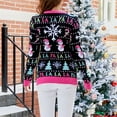 thumbnail image 5 of vigerkar Ugly Christmas Sweaters for Women Cute Fuzzy Funny Wintertime and Xmas Holiday Parties Knitted Pullover Sweater (Light Purple, XL), 5 of 8