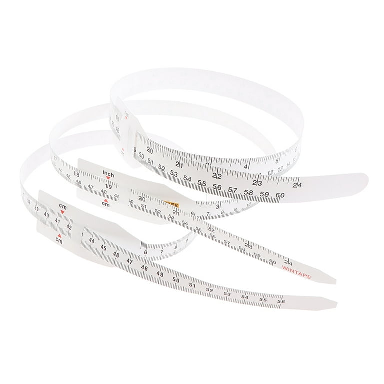 Non-Stretchable Plastic Head Circumference Tape Measure Ruler