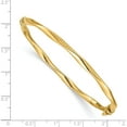 thumbnail image 2 of 14K Yellow Gold Twisted Tube Hinged Bangle (7 X 4) Made In Italy db497, 2 of 5