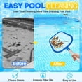 thumbnail image 4 of Pool Skimmer Net with Reinforced Frame, Professional Pool Nets for Cleaning, Swimming Pool Leaf Skimmer Net, Ultra Fine Mesh Netting, Clean Remove The Finest Debris Fast, 16×11in (with 60in Pole), 4 of 7