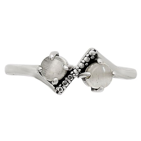 Natural Srilankan Moonstone 925 Sterling Silver Ring s.9 Jewelry R-1184 SDR251503