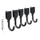 thumbnail image 3 of Pack de 5 ganchos para tabla perforada sin taladro | Gancho de almacenamiento móvil multifuncional | Plástico duradero | Opciones en blanco y negro | Tamaño de 2,28 pulgadas | Montaje fácil en la, 3 of 6
