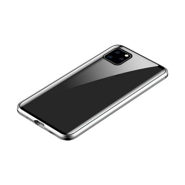 Double-side Tempered Glass Metal Magnetic Phone Case Cover for 11 Pro Max