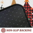 thumbnail image 6 of Buffalo Plaid Xmas Tree Merry Christmas Kitchen Rugs and Mats Set of 2, Winter Home Decor Low-Profile Floor Mat Decorations for Home Kitchen 17"x47"+17"x30", 6 of 6