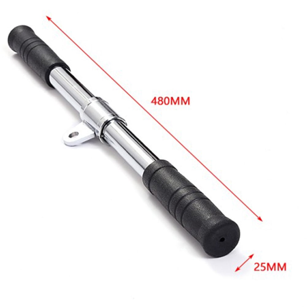 Pull Down Bar Gym Rotating Straight Bar for Cable Machine Attachments Workout Biceps Home 2Xk9061