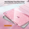 thumbnail image 5 of Fintie Slim Case for iPad Air 11-inch M4/M3/M2 (2026/2025/2024), iPad Air 5th/4th Generation (2022/2020) 10.9 Inch– Sparkly Glitter Cover with Clear Back Shell, Light Pink, 5 of 9