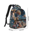 thumbnail image 2 of Goofa Starry Sky Planet Lollipop Pattern Comfortable Student Backpack - Ergonomic Design, Durable, Water-Resistant, Multi-Compartment,Travel, and Outdoor Activities, 2 of 5