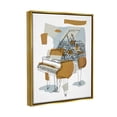 thumbnail image 3 of Stupell Industries Urban Town Grand Piano Graphic Art Metallic Gold Floating Framed Canvas Print Wall Art, Design by Melissa Wang, 3 of 6