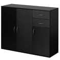 thumbnail image 7 of 33-Inch Black Sideboard Buffet Cabinet with Storage, Spacious Table Top, Large Drawers, and Adjustable Shelf - Kitchen Organizer and Storage - Ideal for Storing Utensils and Linens in Your Dining Room, 7 of 7
