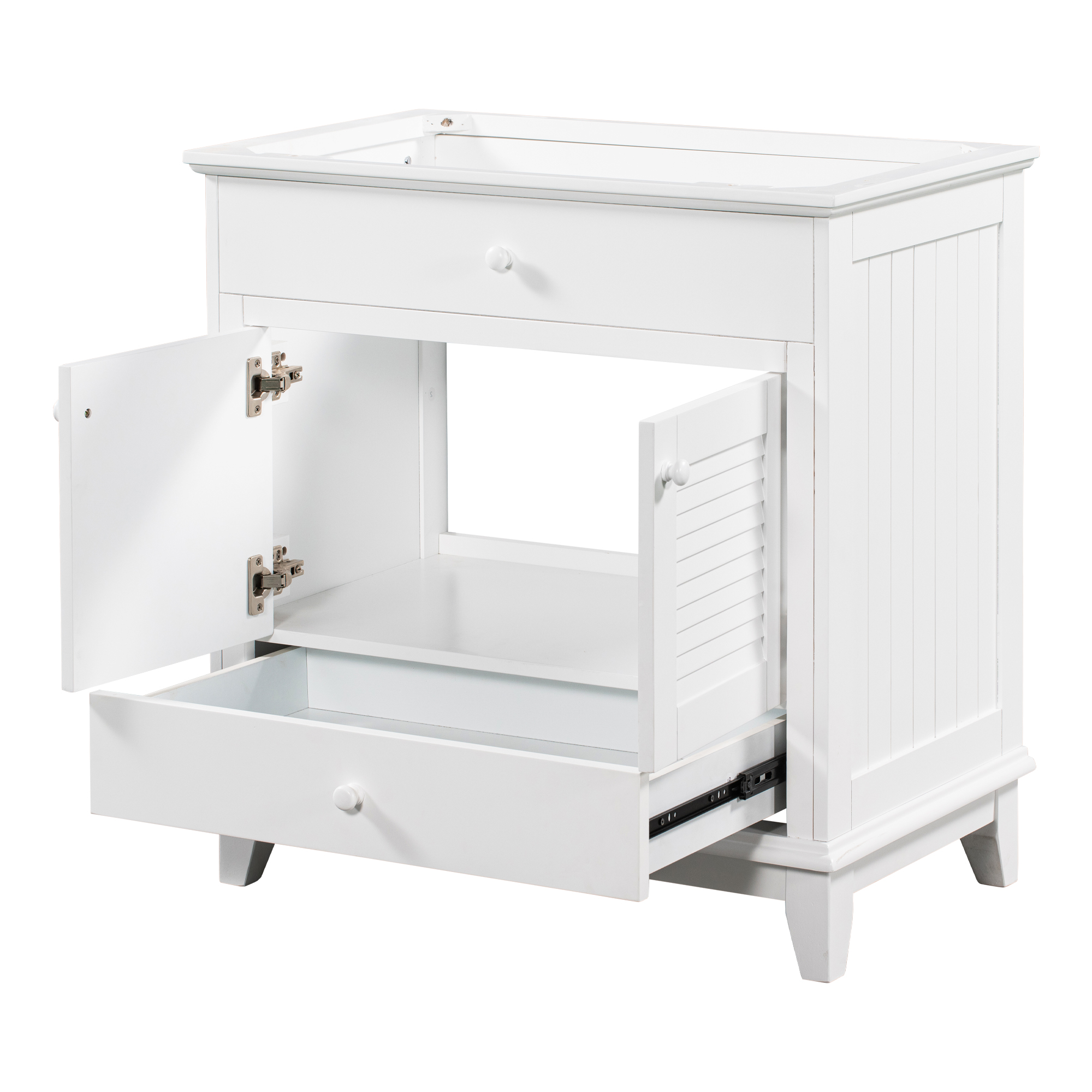 Andoer 30" Bathroom Vanity Base without Sink, Bathroom with Two
