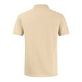 thumbnail image 4 of Mens Short Sleeve Button Down Shirts Stretch Lightweight Outdoor Summer with Pockets for Beach Vacation Beige 2XL, 4 of 4