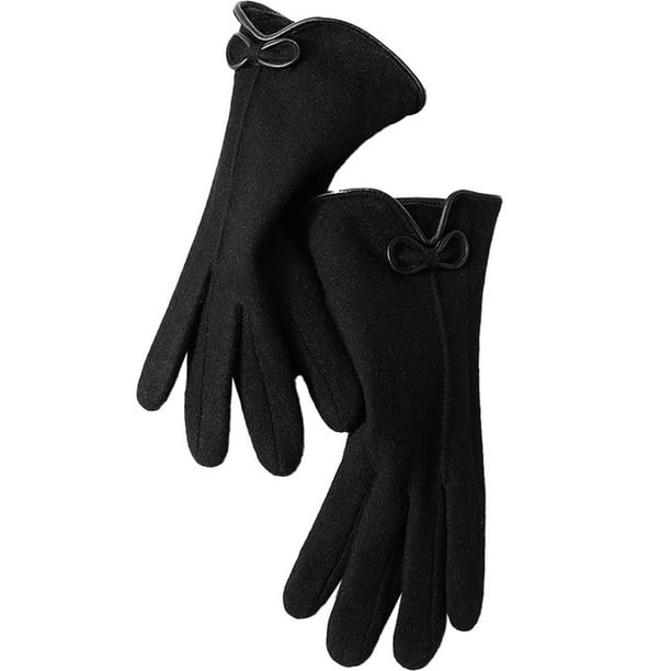 Guantes cálidos de invierno para mujer, guantes para mensajes de texto con pantalla táctil para mujer