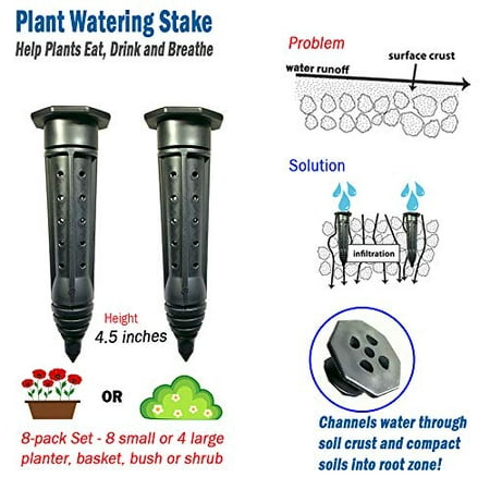 Plant Watering Stake for Containers, Bushes, Shrubs, Watering Spike, Planter Waterer for Indoor Outdoor Plants