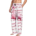 thumbnail image 3 of Kdxio Flamingo Print Men's Sleep Pajama Pant Lounge Pants with Pockets, 3 of 8