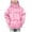A Pink, variant on Kids Winter Clothes Kids Fall Winter Solid Hooded Thick Quilted Bread Jacket, Boys Girls Warm Casual Daily Outer Coat,Black