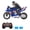 Blue (2 Batteries), variant on 1/6 Scale Remote Control Stunt Motorcycle 2.4G Self Stabilizing Toy Car (13.8 inches / 35.0 cm)