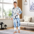 thumbnail image 4 of Pumpkins Spiders Adult Onesie Pajamas Slim Fit Christmas One Piece Suit Pjs for Women and Men Hooded Zipper, 4 of 7