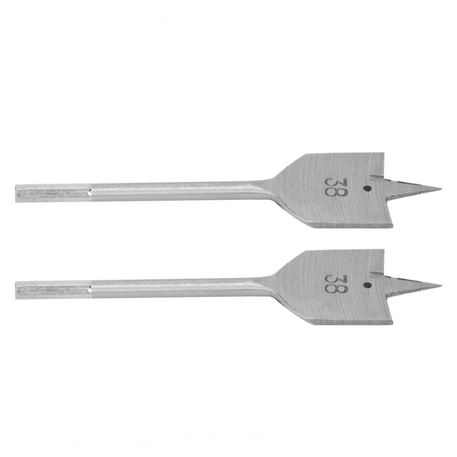 Drill Bit,2Pcs Flat Wood Drill Spade Boring Drill Bit Flat Head Drill Bit Precision Engineered