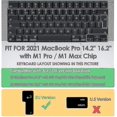thumbnail image 2 of Ultra Thin Keyboard Cover For Macbook Pro 2023 14" 16" With M1 Pro / M1 Max Chip_(costbuy) (ruipei), 2 of 5