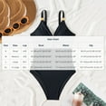 thumbnail image 3 of One Piece Swimsuits Solid Color Bathing Suit for Women Black L, 3 of 6