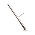 thumbnail image 4 of INSPIRE CHIC Men's Solid Color Narrow Stripes Necktie Graduation Suit Formal Ties Chocolate, 4 of 5