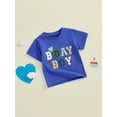 thumbnail image 3 of Nygoyerh Toddler Boys Birthday T-shirt Little Boys Short Sleeve Letter Embroidery Loose Pullovers Kids Crew Neck Summer Tops for Casual Daily 12M 18M 24M 3T 4T 5T, 3 of 8