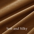 thumbnail image 5 of NICETOWN Gold Brown Blackout Velvet Curtains 108" Length, Energy Saving Heat Blocking Drapes for High Ceiling Living Room, Elegant Thick Velvet Window Panels for Privacy Protection, Set of 2, 5 of 7