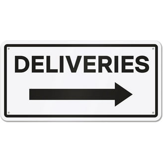 I-CowFun (2 Pack) Metal Delivery Signs For Packages - 12" X