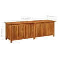 thumbnail image 2 of vidaXL Garden Storage Box 175x50x58 cm Solid Acacia Wood, 2 of 7