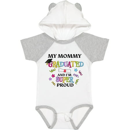 

Inktastic My Mommy Graduated and I m Super Proud Gift Baby Boy or Baby Girl Bodysuit