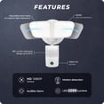 thumbnail image 5 of Globe Electric 91008638 Smart Home Double Light 5-1/2" Wide 4000K Led Outdoor Security, 5 of 7