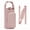 Pink, variant on Water Bottle Carrier Bag with Phone Pocket Tumbler Insulated Water Bottle Holder with Adjustable Shoulder Strap