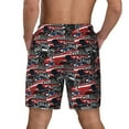 thumbnail image 4 of Haiem Red And Blue Cars Mens Swim Trunks with Compression Liner 2 in 1 Swimming Shorts Stretch Swimwear Quick Dry,Board Shorts-Large, 4 of 9
