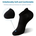 thumbnail image 2 of TieaTize 6 Pairs Ankle Socks for Men, Athletic Running Socks Cotton Breathable Stretchy, Anti-blister Thick Cushioned Wicking Odor Resist Sports Socks with Tab, 2 of 6