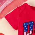 thumbnail image 3 of Newborn Fourth Red of July Outfit Bell Bottom Pants with Headband, 3 Piece Set, Size 3-6 Months, 3 of 5