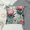 thumbnail image 2 of Shiartex  Painted Protea Pattern Throw Pillow Covers Sofa Pillowcase Car Square Throw Pillowcases Home Decoration, 2 of 5