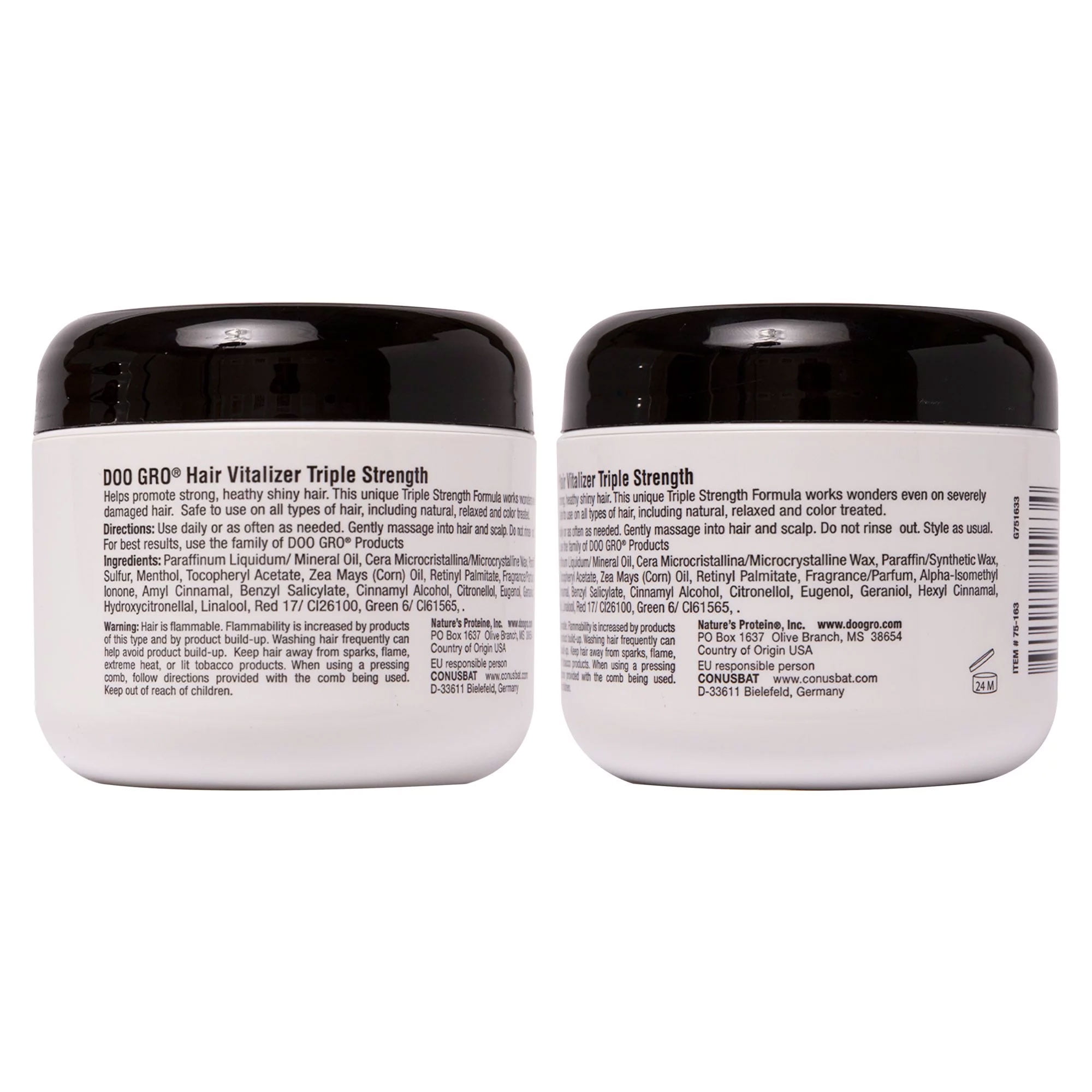 Doo Gro Hair Vitalizer, Triple Strength, For Severely Damaged Hair, 4 Oz., Pack of 2