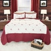Somerset Home Chloe 3pc Embroidered Quilt Bedding Set