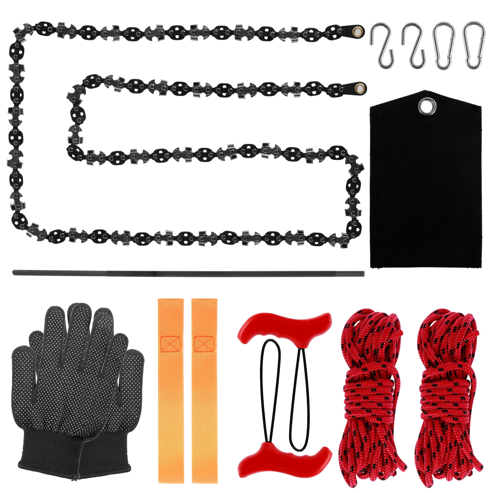 Lzvxtym Tree Limb Rope Saw 53inch 68 Teeth High Limb Hand Rope Chainsaw Portable Hand Chain Saw Folding Limb Cutter Rope Saw