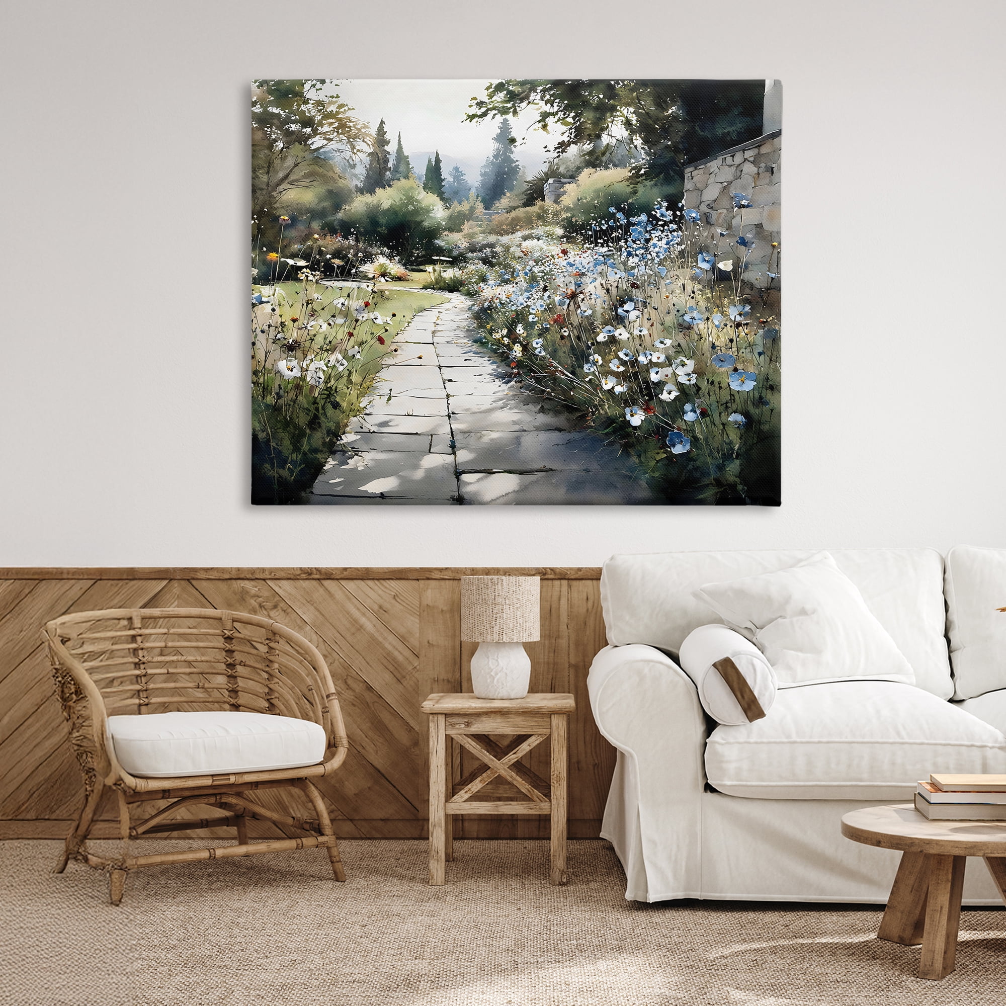 Stupell Industries Garden Pathway in Summer Light Canvas Wall Art, design by Franklyn Gregory