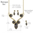thumbnail image 3 of Set´s para Mujer con Cristal Fino Swarovski Barroco- Bañado en Oro 14k y Rodio – Set´s  Elegante y Brillante-Aretes de Mujer de Moda- Joyería para Mujer de Moda- Regalo especial Ortiz Espinosa Temporada, 3 of 6