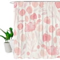 thumbnail image 5 of Watercolor Floral Shower Curtain Anime Design Polyester Waterproof Fabric Shower Curtain, 5 of 10