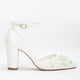 thumbnail image 1 of Ivy - Zapatos de boda con encaje floral 3D color marfil crema 26 CM, 1 of 5