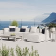 thumbnail image 1 of Modway Saybrook Canapé Sectionnel de Patio Extérieur en Tissu 5 Pcs, Blanc, 1 of 6