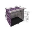 thumbnail image 6 of Abstract Dog Crate Cover, Nested Ornamental Squares in Violet Shades, Easy to Use Pet Kennel Cover Small Dogs Puppies Kittens, 7 Sizes, Quartz Mauve, by Ambesonne, 6 of 6