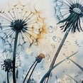 thumbnail image 5 of Pratyus Dandelion Dragonfly Printed Shower Curtain with Hooks, 100% Polyester Fabric, Bathroom Decoration, Various Sizes 36x72, 5 of 7